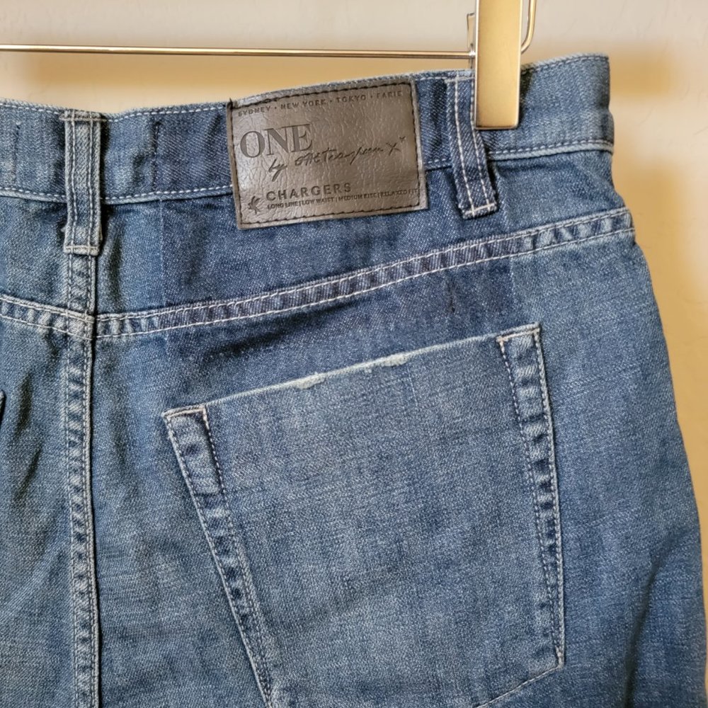 One X One Teaspoon Chargers Denim Jean Shorts - Picture 10 of 14